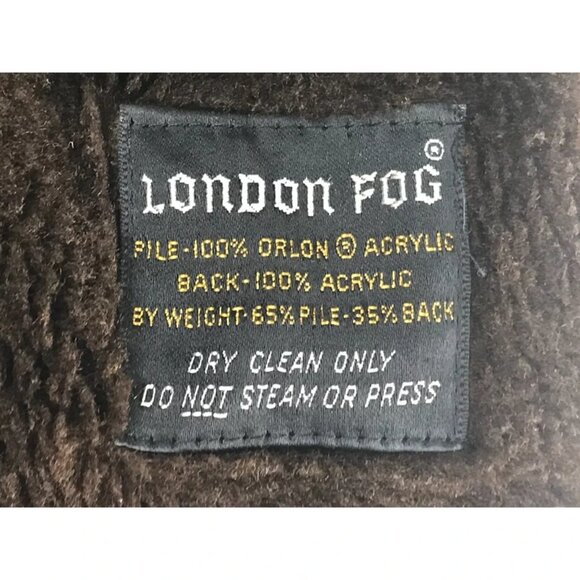 London Fog Maincoats Mens Khaki Lined Collared Button Front Trench Coat Size 8 - Picture 7 of 10